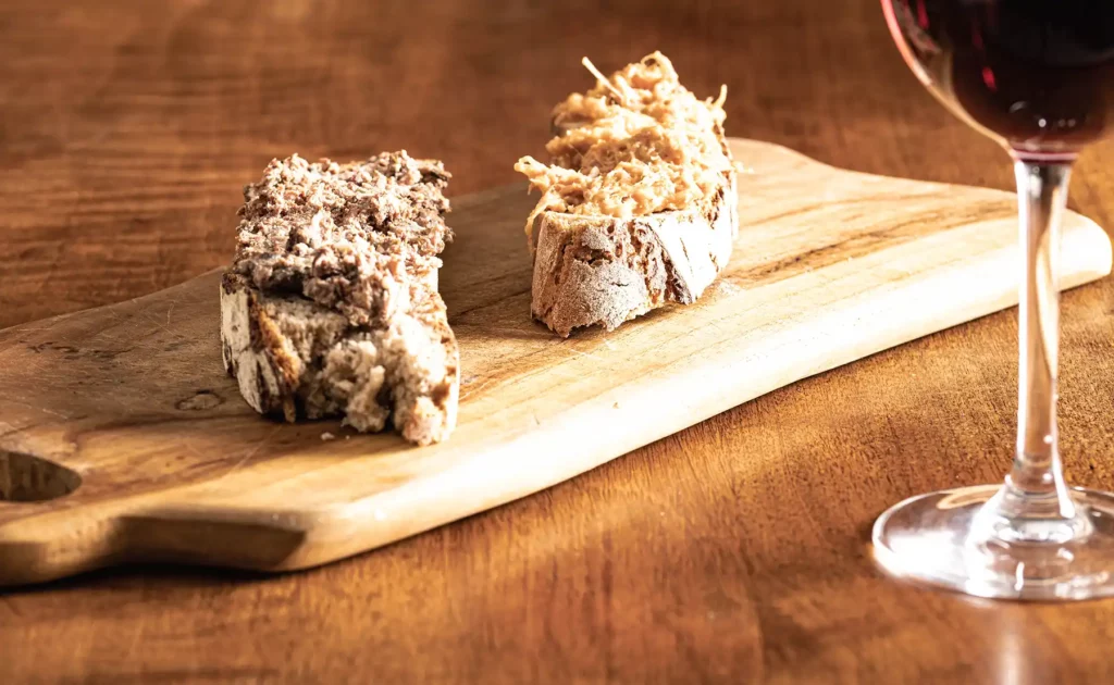 Tartine rillettes boucherie Mialhe à Langogne, Lozère.