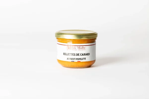 Rillettes de canard au piment d'Espelette
