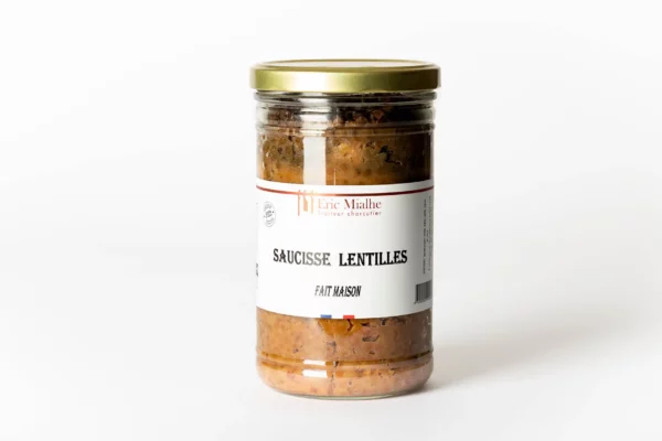 Saucisse lentille